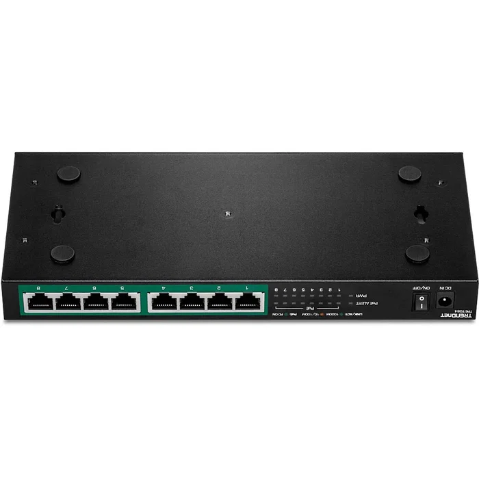 TRENDNET TPE-TG84 Switch No Administrado Gigabit Ethernet 8 Puertos RJ-45 (10/100/1000) con PoE+ 120W, Diseño Compacto sin Ventilador