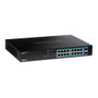 TRENDnet TPE-TG182 Conmutador Gigabit PoE+ 18 Puertos, 16 PoE+ 240W, 2 SFP, Montaje en Rack 1U