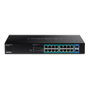 TRENDnet TPE-TG182 Conmutador Gigabit PoE+ 18 Puertos, 16 PoE+ 240W, 2 SFP, Montaje en Rack 1U
