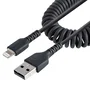 StarTech.com Cable USB a Lightning Rizado 50cm MFi Negro