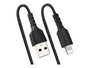 Startech Cable USB a Lightning MFI, Coiled Negro de 50 cm