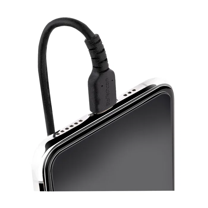 StarTech.com Cable USB a Lightning Rizado 50cm MFi Negro RUSB2ALT50CMBC StarTech.com Cable USB a Lightning Rizado 50cm MFi Negro RUSB2ALT50CMBC