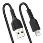 StarTech.com Cable USB a Lightning Rizado 50cm MFi Negro RUSB2ALT50CMBC
