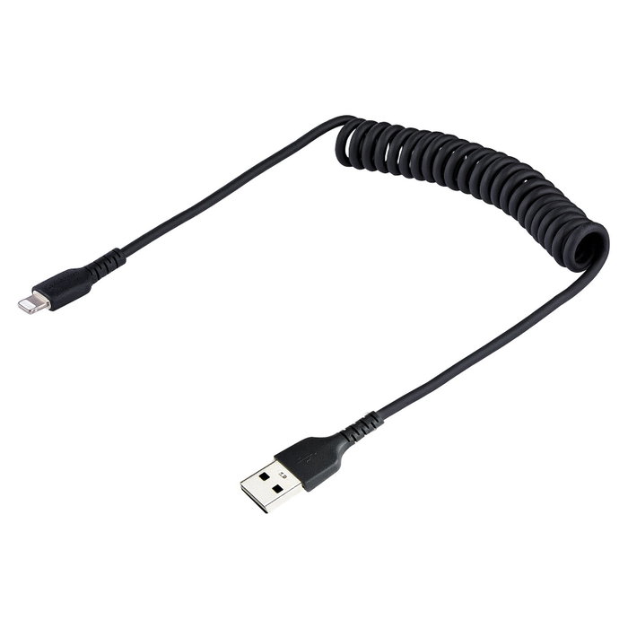 StarTech.com Cable USB a Lightning Rizado 50cm MFi Negro