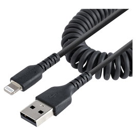 StarTech.com Cable USB a Lightning Rizado 50cm MFi Negro