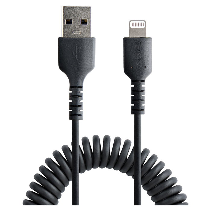 StarTech.com Cable USB a Lightning Rizado 50cm MFi Negro