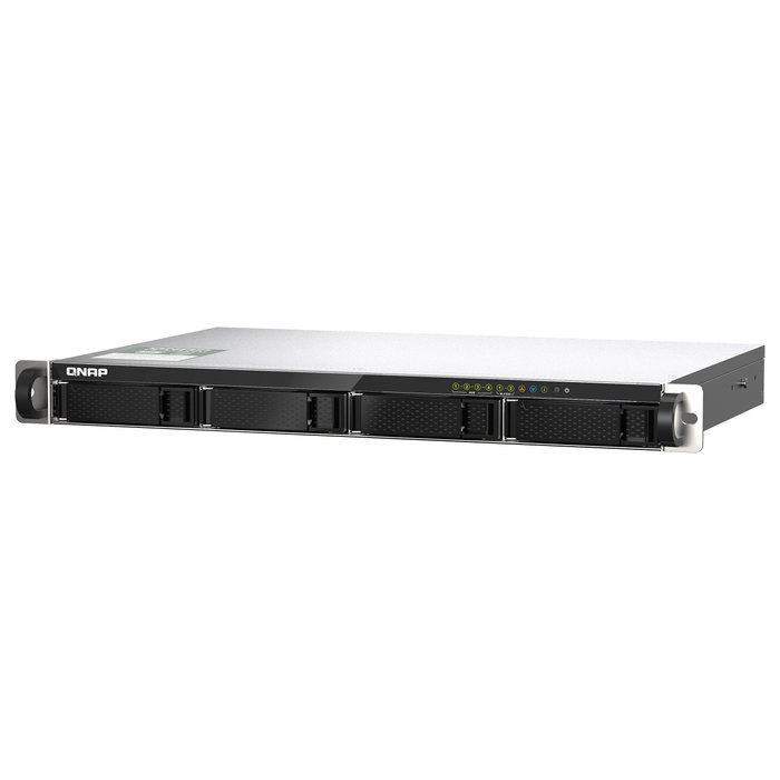 QNAP TS-435XeU NAS Rack 1U 4-Bay SATA con RAID Marvell CN9131 4 GB DDR4 para SMB, 2x SFP+, 2x 10GbE