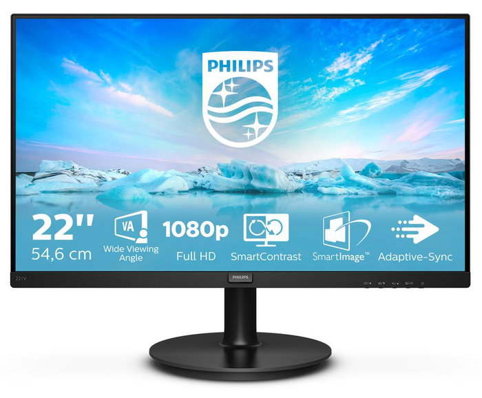 Philips Monitor V-Line 221V8 21.5 pulgadas Full HD Negro Philips Monitor V-Line 221V8 21.5 pulgadas Full HD Negro