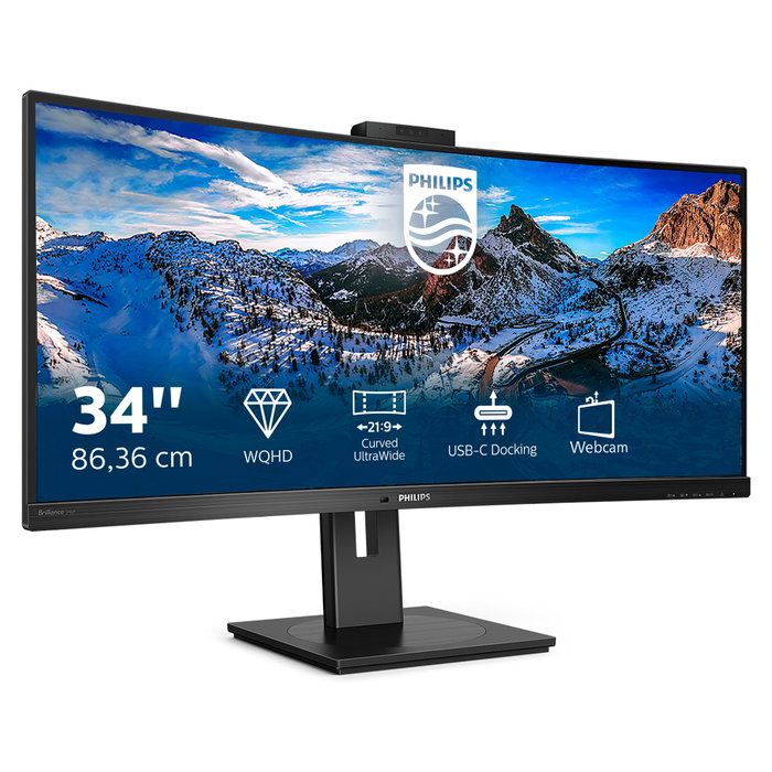 Philips Monitor P-line 346P1CRH/00 Curvo WQHD 34 pulgadas USB-C