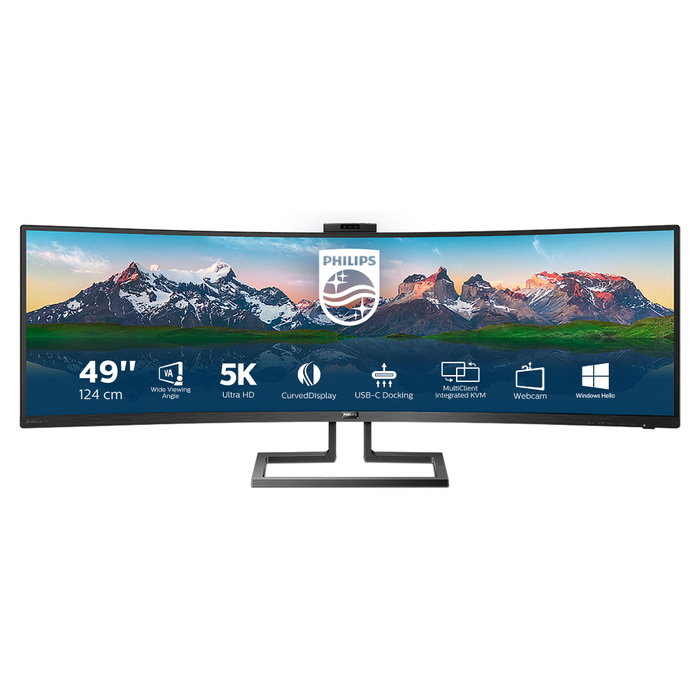 Philips 499P9H/00 Monitor Curvo SuperWide 49 pulgadas Dual QHD Philips 499P9H/00 Monitor Curvo SuperWide 49 pulgadas Dual QHD