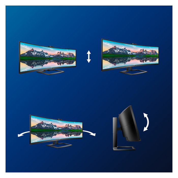 Philips 499P9H/00 Monitor Curvo SuperWide 49 pulgadas Dual QHD Philips 499P9H/00 Monitor Curvo SuperWide 49 pulgadas Dual QHD
