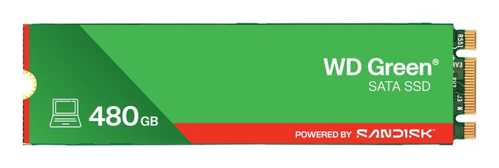 Western Digital WD Green 480 GB M.2 2280 SATA SSD Western Digital WD Green 480 GB M.2 2280 SATA SSD