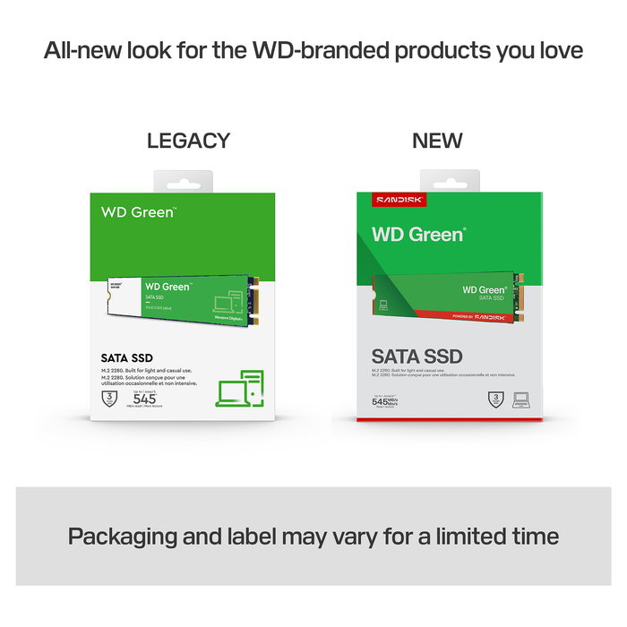 Western Digital Green WDS480G3G0B SSD M.2 480GB SATA III 545MB/s Western Digital Green WDS480G3G0B SSD M.2 480GB SATA III 545MB/s