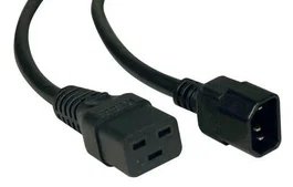 Eaton Cable de alimentación IEC C14 a IEC C19, 10/16 A, 2 m, Negro
