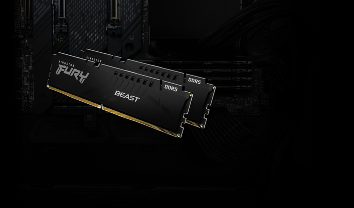 Kingston Technology FURY Beast 64GB (2x32GB) DDR5 5600MT/s CL40 DIMM Kit Negro