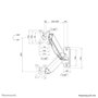 Neomounts WL70-440BL11 Soporte de pared de movimiento completo para TV o monitor, hasta 32 pulgadas y 9 kg, compatibilidad VESA 75x75-100x100, negro
