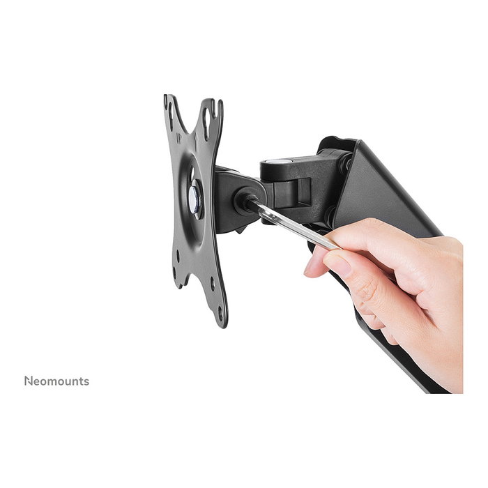 Neomounts WL70-450BL11 Soporte de Pared con Resorte de Gas para Monitor/TV 17-32 pulgadas, Negro