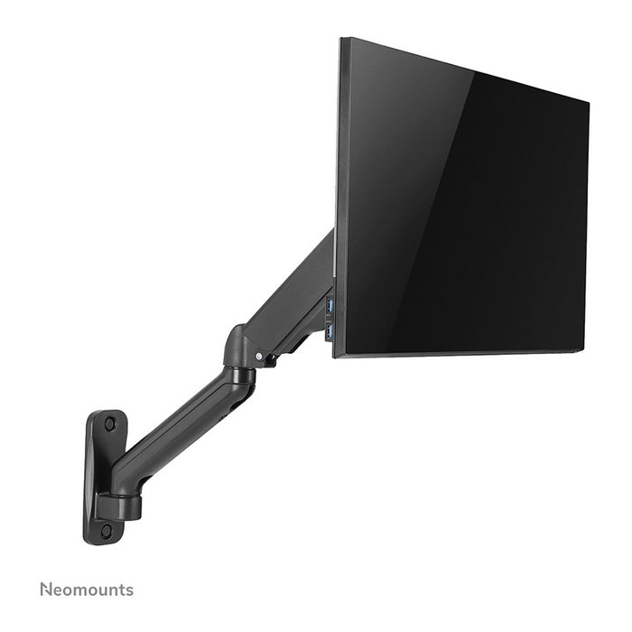 Neomounts WL70-450BL11 Soporte de Pared con Resorte de Gas para Monitor/TV 17-32 pulgadas, Negro