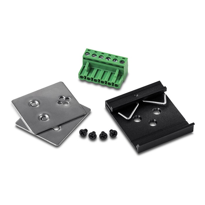 TRENDnet TI-BG104 Switch Industrial con Montaje en Carril DIN, 10 Puertos Gigabit PoE++ (4 puertos), No Administrado, Negro, 20 Gbit/s, IP30