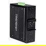 TRENDnet TI-BG104 Switch Industrial con Montaje en Carril DIN, 10 Puertos Gigabit PoE++ (4 puertos), No Administrado, Negro, 20 Gbit/s, IP30