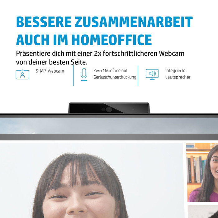 HP E27m G4 Monitor de conferencias QHD USB-C 27 pulg. Black/Silver