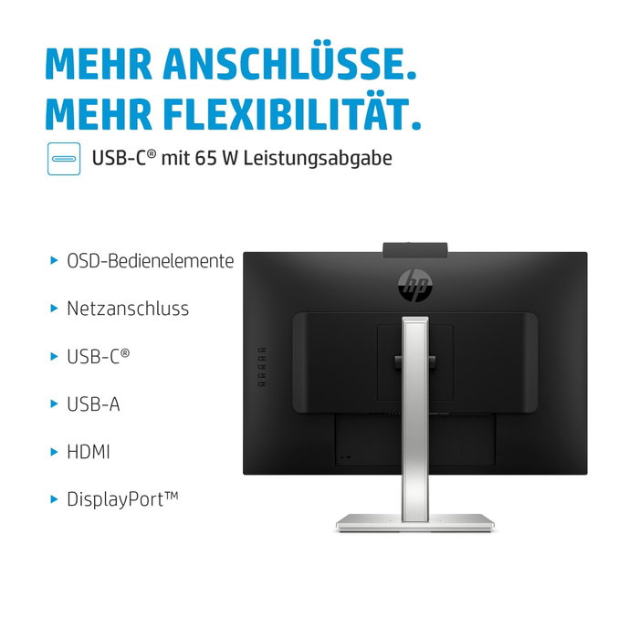 HP E27m G4 Monitor de conferencias QHD USB-C 27 pulg. Black/Silver