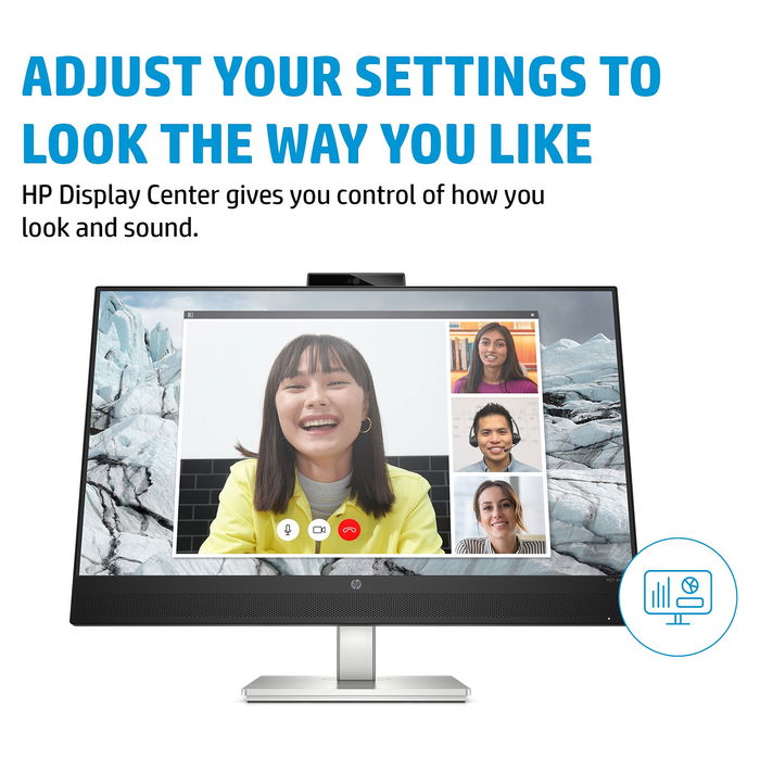 HP Monitor 27 Pulgadas, Plata, Modelo 40Z29AA / 40Z29AA#ABB, Pantalla LCD