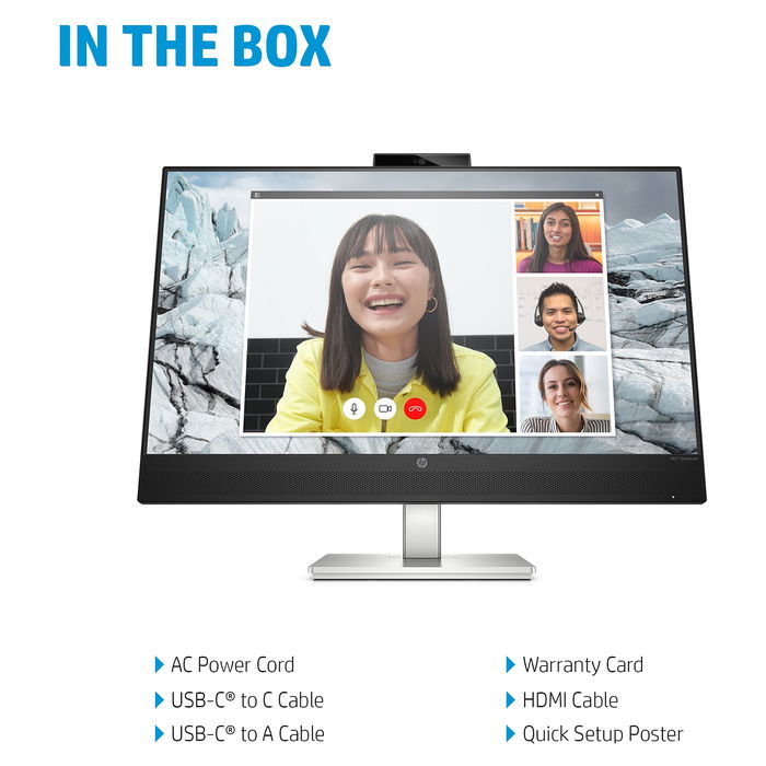 HP Monitor 27 Pulgadas, Plata, Modelo 40Z29AA / 40Z29AA#ABB, Pantalla LCD