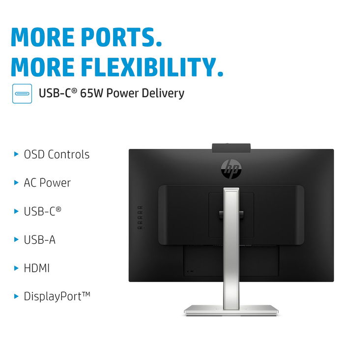 HP Monitor 27 Pulgadas, Plata, Modelo 40Z29AA / 40Z29AA#ABB, Pantalla LCD