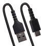 StarTech.com R2ACC-50C-USB-CABLE Cable USB 2.0 A a C rizado, 50cm, Negro, Reforzado con fibra de aramida, soporta carga rápida de 3A