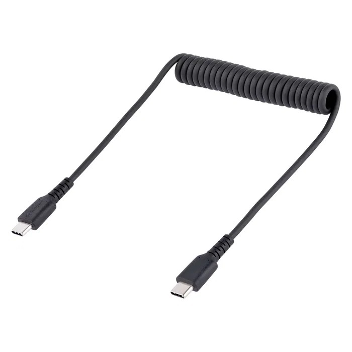 StarTech R2CCC-50C-USB-CABLE Cable de Carga USB-C a USB-C 50 cm Rizado USB 2.0 3A con Refuerzo de Aramida para iPad Pro, Samsung Galaxy, Google Pixel StarTech R2CCC-50C-USB-CABLE Cable de Carga USB-C a USB-C 50 cm Rizado USB 2.0 3A con Refuerzo de Aramida para iPad Pro, Samsung Galaxy, Google Pixel