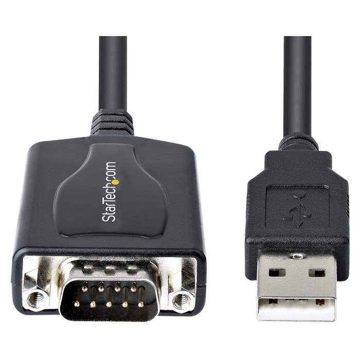 StarTech.com Cable USB a Serie RS232 de 91 cm con Retención de Puerto COM, DB9 Macho a USB StarTech.com Cable USB a Serie RS232 de 91 cm con Retención de Puerto COM, DB9 Macho a USB
