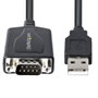 Startech cable USB a serie 91cm con retención de puerto COM, conversor DB9 RS232 macho a USB, adaptador para PLC