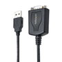 Startech cable USB a serie 91cm con retención de puerto COM, conversor DB9 RS232 macho a USB, adaptador para PLC