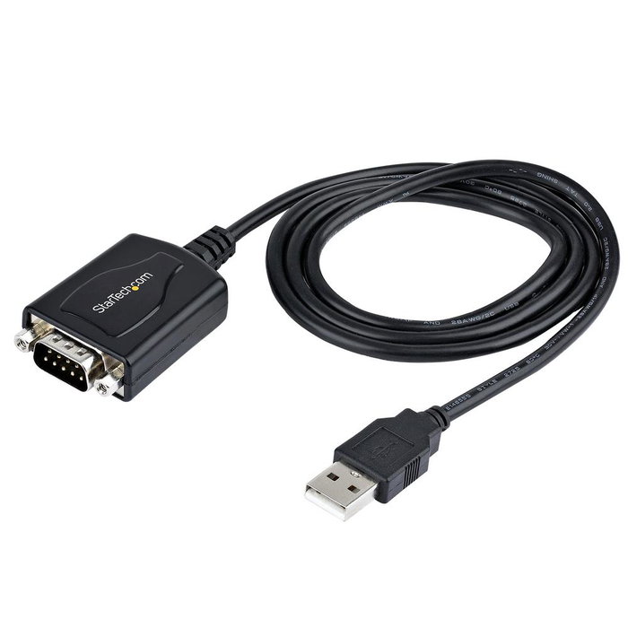 Startech cable USB a serie 91cm con retención de puerto COM, conversor DB9 RS232 macho a USB, adaptador para PLC