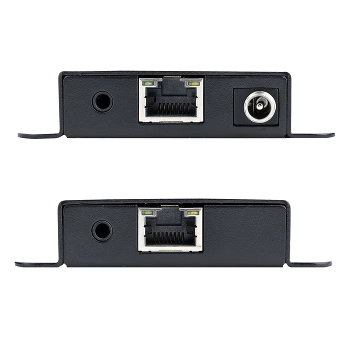 StarTech.com EXTEND-HDMI-4K40C6P1 Extensor HDMI por Cat5e/Cat6 Kit Transmisor Receptor 4K 30Hz hasta 40m 1080p 70m Audio 7.1 Kit IR Incluido Power over Cable