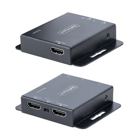 StarTech.com Extensor HDMI por CAT5/CAT6, 4K 30Hz hasta 39m o 1080p hasta 70m, Transmisor y Receptor con IR, PoC