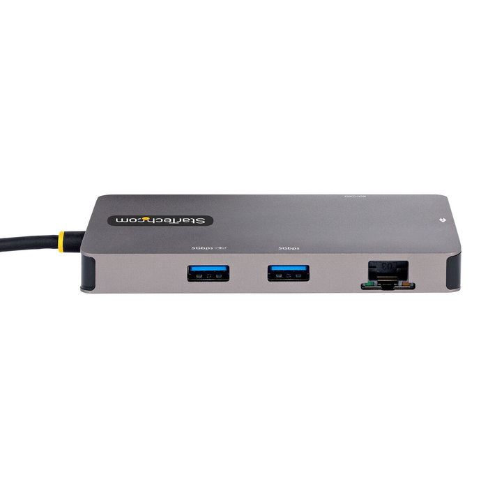 StarTech.com 120B-USBC-MULTIPORT Adaptador Multipuertos USB-C 2x HDMI 4K, PD 100W, Gris