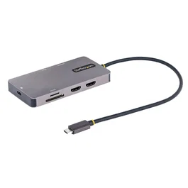 Startech Dock USB-C Multiport 2x HDMI 4K 100W PD Thunderbolt 3 Gigabit Ethernet Cable 30cm