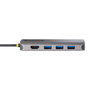 StarTech.com Adaptador Multipuertos USB-C 115B-USBC-MULTIPORT con HDMI 4K 60Hz, 3 USB-A 3.2, Ethernet Gigabit, Lector SD/microSD y Carga PD 100W - Hub Compacto para Portátil