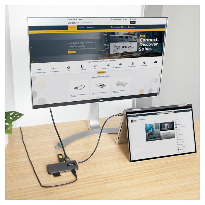 StarTech.com Adaptador Multipuertos USB C 4K 60Hz con Hub USB-A, Ethernet y Carga 100W StarTech.com Adaptador Multipuertos USB C 4K 60Hz con Hub USB-A, Ethernet y Carga 100W