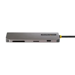 StarTech.com Adaptador Multipuertos USB C 4K 60Hz Hub 3x USB-A 5Gbps 100W PD Ethernet SD/microSD Cable 30cm USB 3.2 Gen 1 Gris