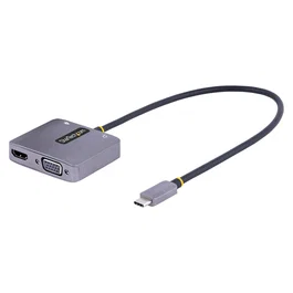 Startech Adaptador USB Tipo C a HDMI VGA con Audio 3.5mm, HDR 4K a 60Hz, PD 3.0 100W