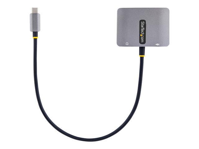 Startech Adaptador USB Tipo C a HDMI VGA con Audio 3.5mm, HDR 4K a 60Hz, PD 3.0 100W