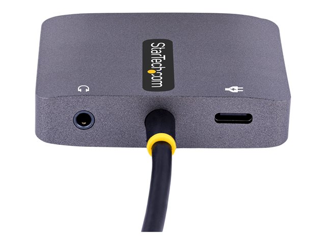 Startech Adaptador USB Tipo C a HDMI VGA con Audio 3.5mm, HDR 4K a 60Hz, PD 3.0 100W