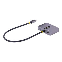 Startech Adaptador USB Tipo C a HDMI VGA con Audio 3.5mm, HDR 4K a 60Hz, PD 3.0 100W