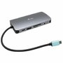 I-tec Nano dock USB-C metálica con HDMI/VGA, LAN y cargador de 77 W