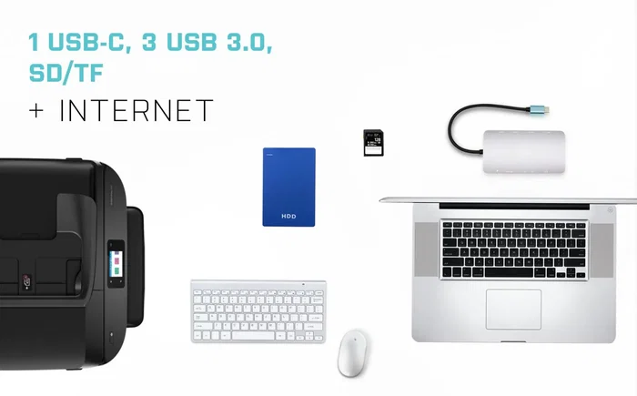 I-tec C31NANOVGA77W Estación de Acoplamiento USB-C Metal con HDMI, VGA, LAN, 3xUSB 3.0, Lector de Tarjetas, Audio, Carga 100W PD + Adaptador de Carga Universal 77W USB-C/USB-A