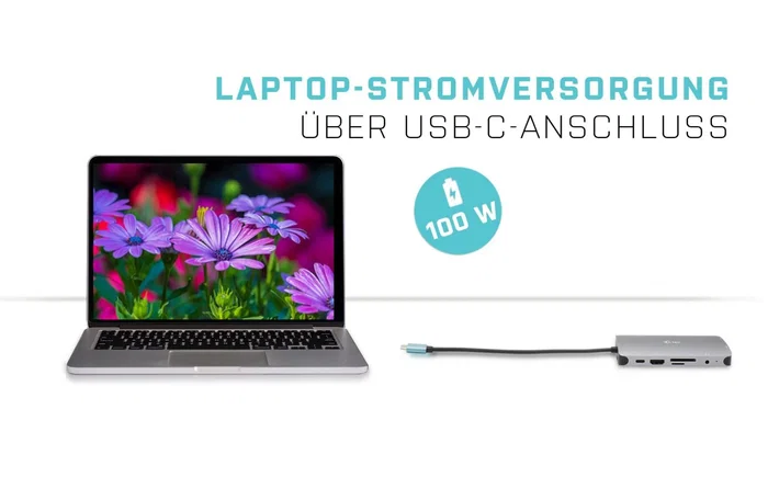 I-tec C31NANOVGA77W Estación de Acoplamiento USB-C Metal con HDMI, VGA, LAN, 3xUSB 3.0, Lector de Tarjetas, Audio, Carga 100W PD + Adaptador de Carga Universal 77W USB-C/USB-A