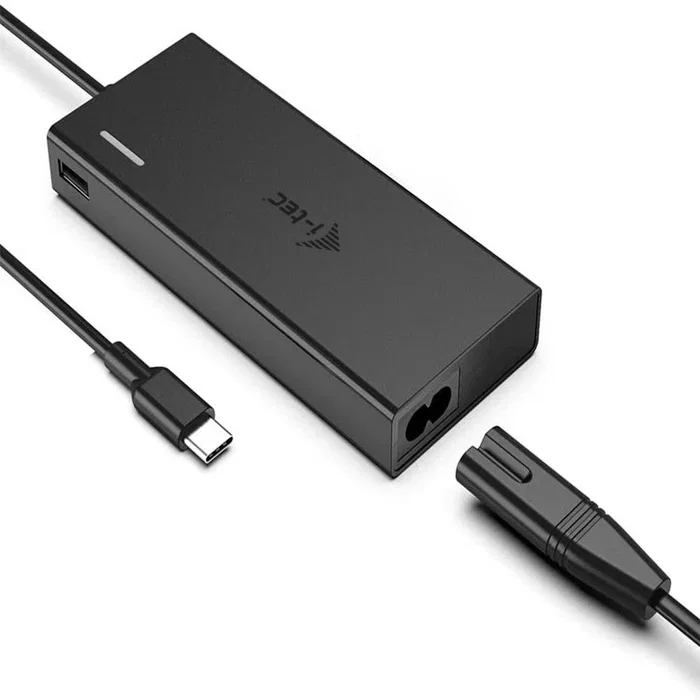 I-tec C31NANOVGA77W Estación de Acoplamiento USB-C Metal con HDMI, VGA, LAN, 3xUSB 3.0, Lector de Tarjetas, Audio, Carga 100W PD + Adaptador de Carga Universal 77W USB-C/USB-A